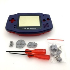 Blue  Red Housing Shell Case for Gameboy Advance GBA - Color button optional
