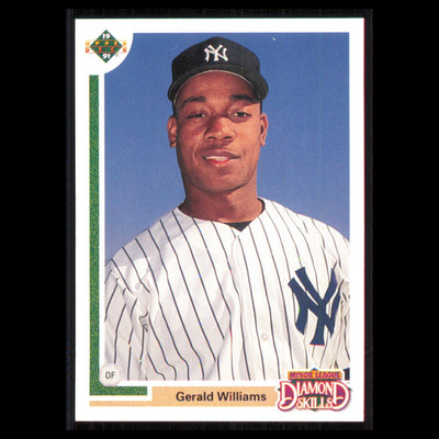 Gerald Williams Rookie #15F 1991 Upper Deck Final Edition New York Yankees Card