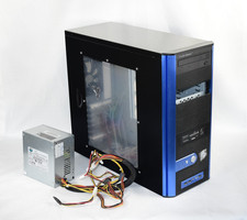 Vtg Y2K Cooler Master Centurion 5 Windowed ATX Mid Tower Computer Case Blue