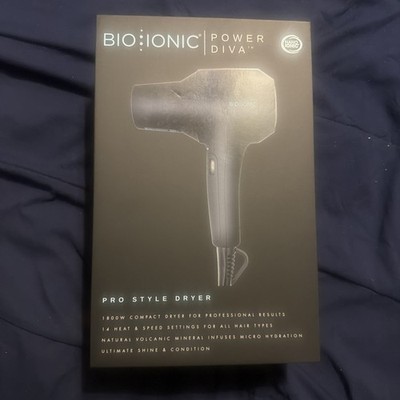 Bio Ionic Power Diva Pro Style Hair Dryer 14 Speed Heat Settings