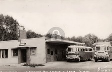 Continental & Greyhound Bus Station Lamar Colorado 1940s Photo Postcard COPY