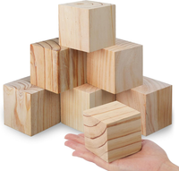 Sosmar 6 StüCk 60X60X60Mm Blanko WüRfel Bastel Holz HolzwüRfel 6Cm HolzklöTzchen