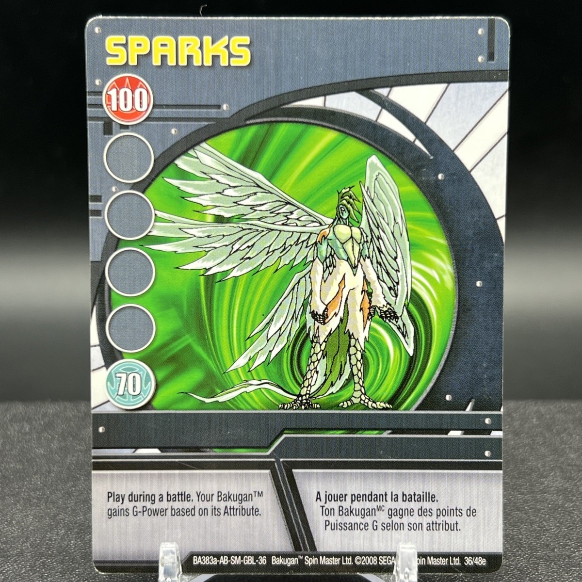 Sparks 36/48e BA383a-AB-SM-GBL-36 Blue Ability Bakugan Battle