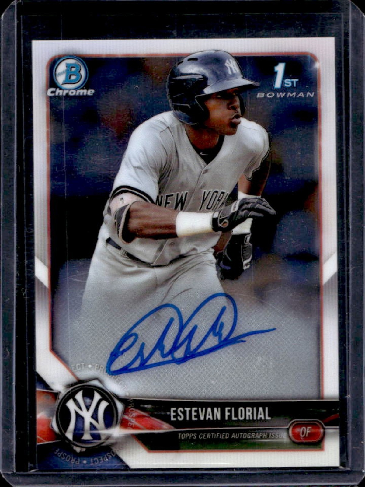2018 Bowman Chrome Estevan Florial Prospects Auto #CPA-EF Yankees