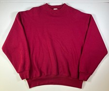 Vintage Made in U.S.A Fruit Of The Loom Heavyweight Men's Maroon Sweatshirt XL