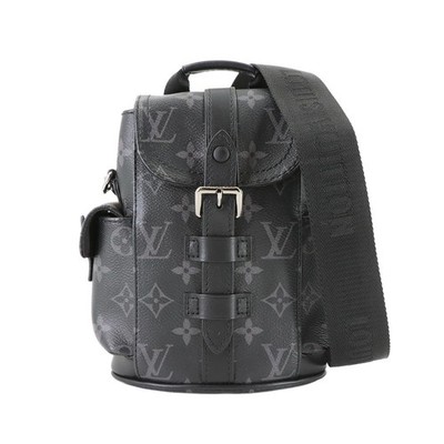 LOUIS VUITTON Monogram Eclipse Nano Christopher Crossbody Bag M82769 90319747