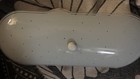 Vintage MCM 13.5” White Atomic Dots Bathroom Vanity Light 2 Light & Plug — photo 4