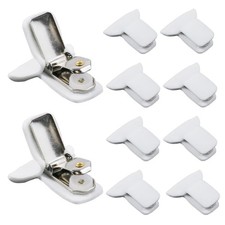 10 Pieces Padded Comforter Clips White Padded Duvet Clips Blanket Fasteners t...
