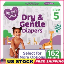 Dry Gentle Diapers Size 5 Hypoallergenic Liner Stretchy Sides Leak Protection US