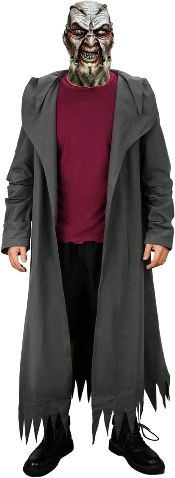 Disfraz Jeepers Creepers Para Hombre Trench Coat Chaqueta con Capa Camiseta Roja Traje... Foto 4 de 4