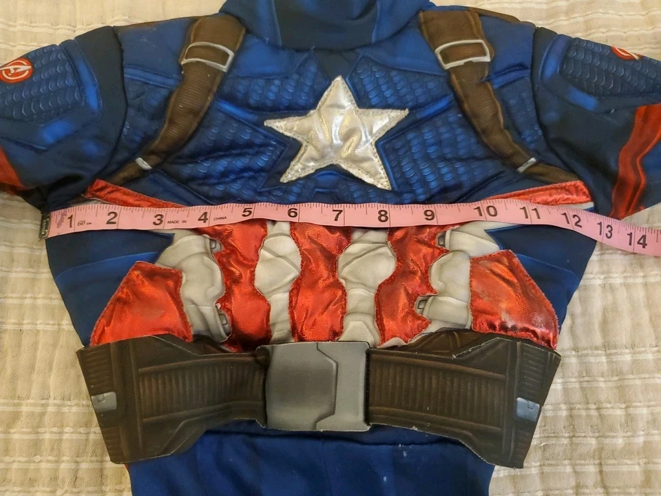 Disney Marvel Lote Capitán América Iron Man Superhéroe Niño Disfraz 3T 4T Foto 4 de 4