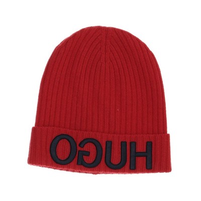 Hugo Boss, Beanie-Mütze, Größe: ONE SIZE, Rot, Unisex (Erwachsene) #zdL