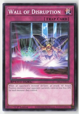 Yugioh - Wall of Disruption SBC2-ENF19 1st Edition - Speed Duel: Battle City Fin
