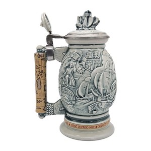 Vintage Beer Stein Christopher Columbus Voyages