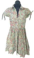 FEVER London 100% Cotton Button Through Floral Vintage Style  Dress Size 10