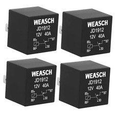 Pack JD1912 Car Relay, 12V0A Pin SPST, Automotive Switches and Starters, 4