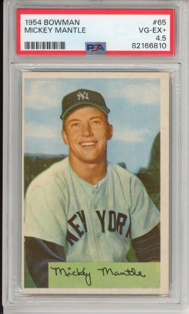 Mickey Mantle 1954 Bowman PSA 4.5 Nice Eye Appeal Yankees HOF Great