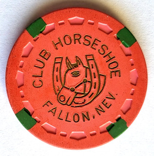 25 Cent Club Horseshoe FALLON NEVADA Casino Chip