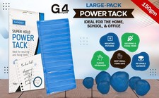 G4GADGET Power Tack Blue 150g | Reusable Non-Marking Adhesive Putty for Walls, C