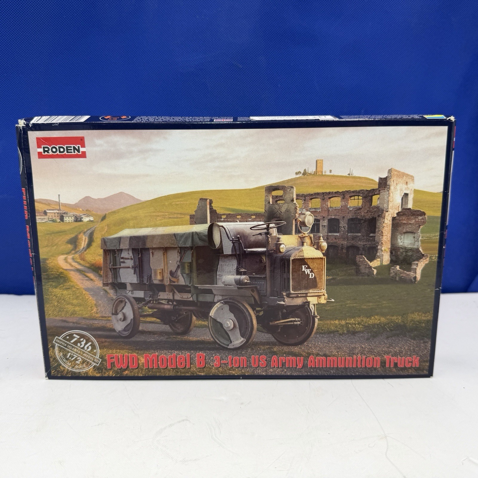 Roden 736 Fwd Model B 3-Ton US Army Ammunition Truck 1/72 Scale Model kit