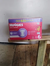 Huggies Little Movers Baby Diapers Size 6 (35+ lbs) 120 Count - NEW & SEALED