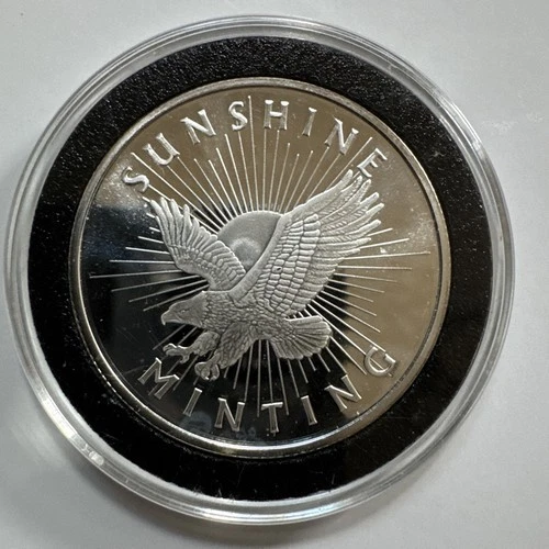 1 Troy oz Sunshine Minting .999 Fine Silver Round  *S1 Mint mark*