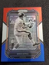 Mike Ditka 2022 Panini Prizm Red White Blue Prizm Silver #55 Chicago Bears