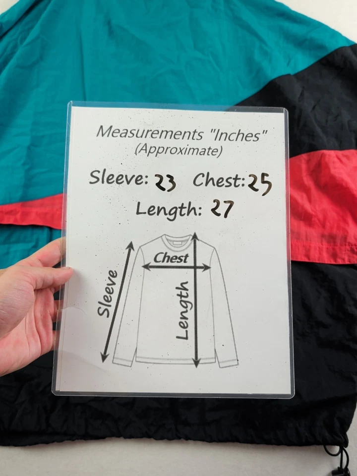 Vtg Nike Windbreaker Retro Colorblock Mens XL Black Red Blue Nylon Jacket - Image 4 of 4