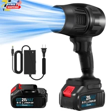 Cordless Leaf Blower Portable Dust Cleaner Handheld Lightweight 180000 RPM with