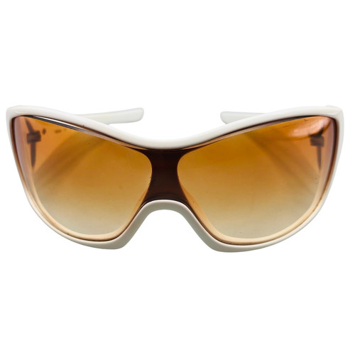 Lunettes de soleil Oakley Riddle blanc marron verres dégradés transparents - Photo 3/5