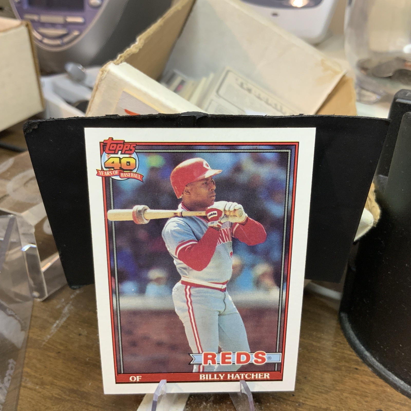1991 Topps #604 Billy Hatcher Cincinnati Reds Baseball Card