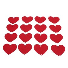6 Pack Felt Hearts 96Pcs Bulk Red Garland Pre Strung Banner Valentines Day