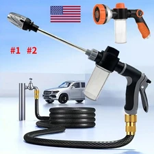 Car High Pressure Power Gun Water Spray Garden Hose Nozzle Pipe Lawn Washer Tool