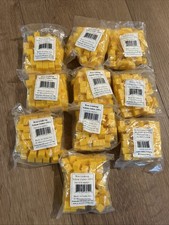Lot of 1000 Blank YELLOW Dice Counting Cubes 3/8  Square Gaming Math