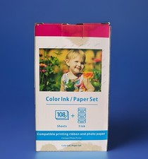Canon Selphy CP1500 Photo Pinter Paper  Ink - KP-108IN - 108 Sheets 4 x 6 in