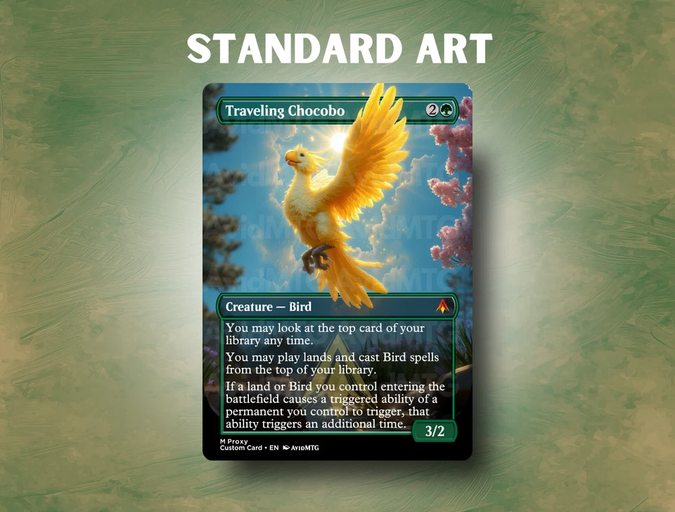 Traveling Chocobo  - Custom Magic: The Gathering Card - Image 4 of 4
