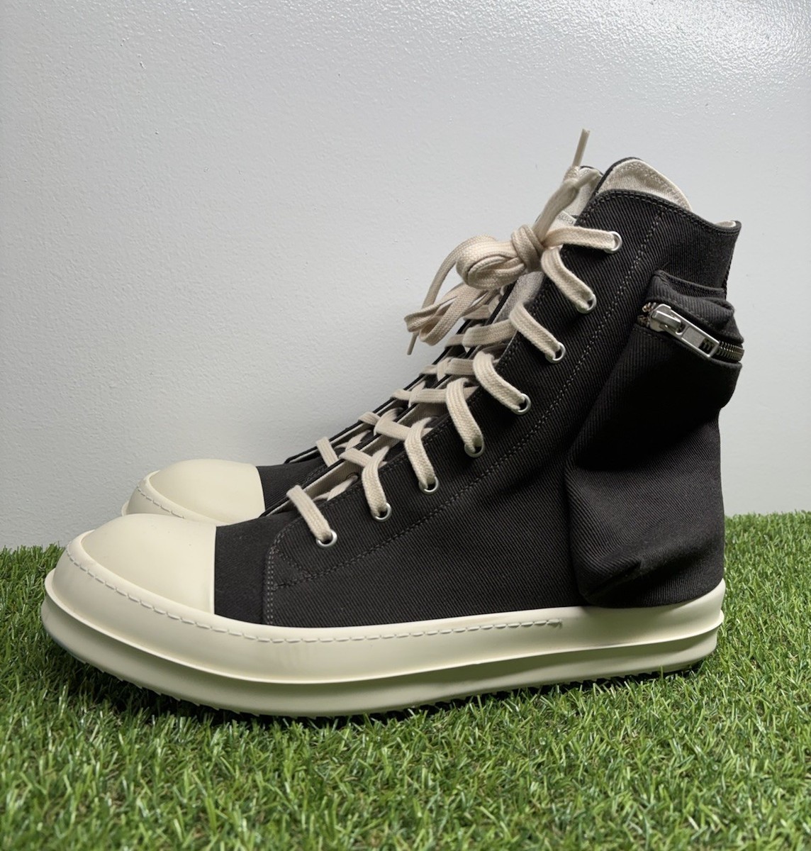 Size 47 (14 US) - Rick Owens Ramones Cargo ' Black Dark Dust