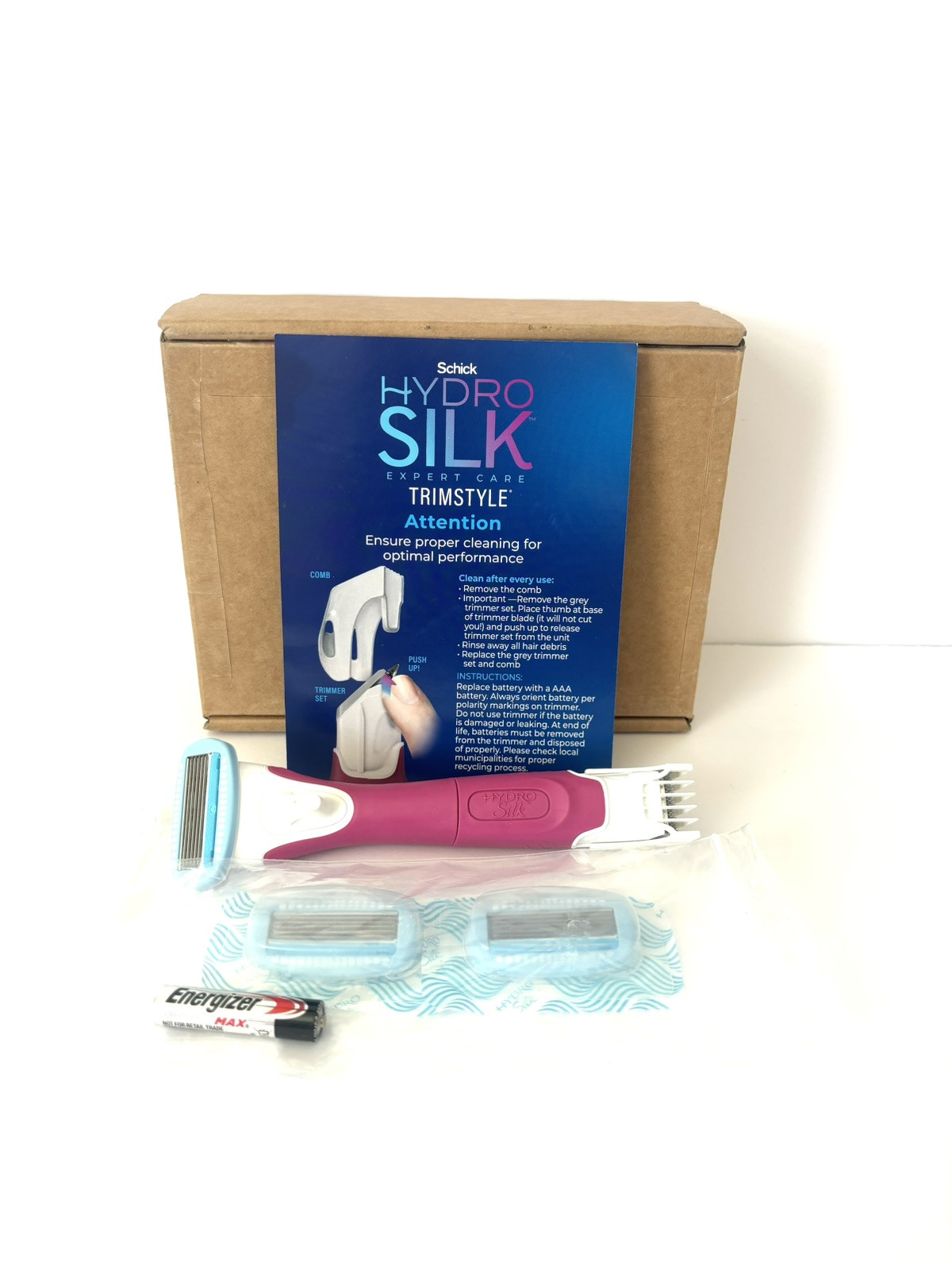 Women TrimStyle Razor Bikini Trimmer 1 Handle 2Blade Refill 