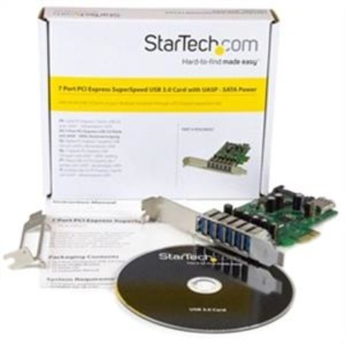 Startech Pexusb3S7 7 Port Usb 3.0 Pci Express Card Pcie Adapter Controller - Picture 6 of 9