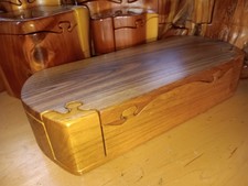 RARE VINTAGE Don Wood Signed 20 Piece Wood Puzzle Box
