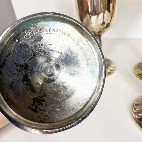 Four (4) International Silver Co Wine Goblets - Picture 4 of 4