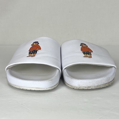 Polo Ralph Lauren POLO Bear Cayson White Beach Sandal Slides  display picture 3
