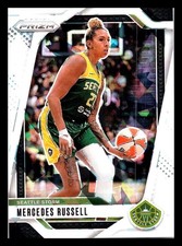 2024 Panini Prizm WNBA Mercedes Russell White Ice Prizm #109 /35 Seattle Storm