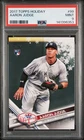 2017 Topps Holiday Aaron Judge Rookie #HMW99 PSA 9