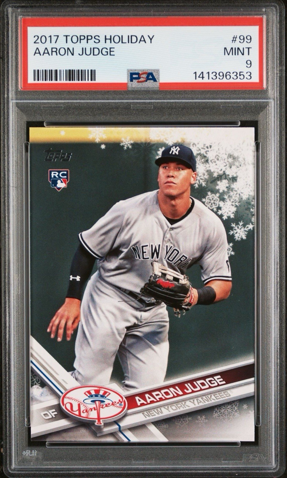 2017 Topps Topps Holiday #HMW99 Aaron Judge+Holiday front