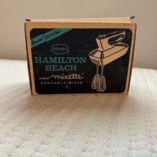 Vtg Hamilton Beach Super Mixette Hand Mixer M...