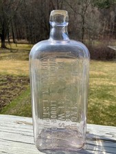 Scarce Huge Philadelphia Whiskey Flask O & B ...