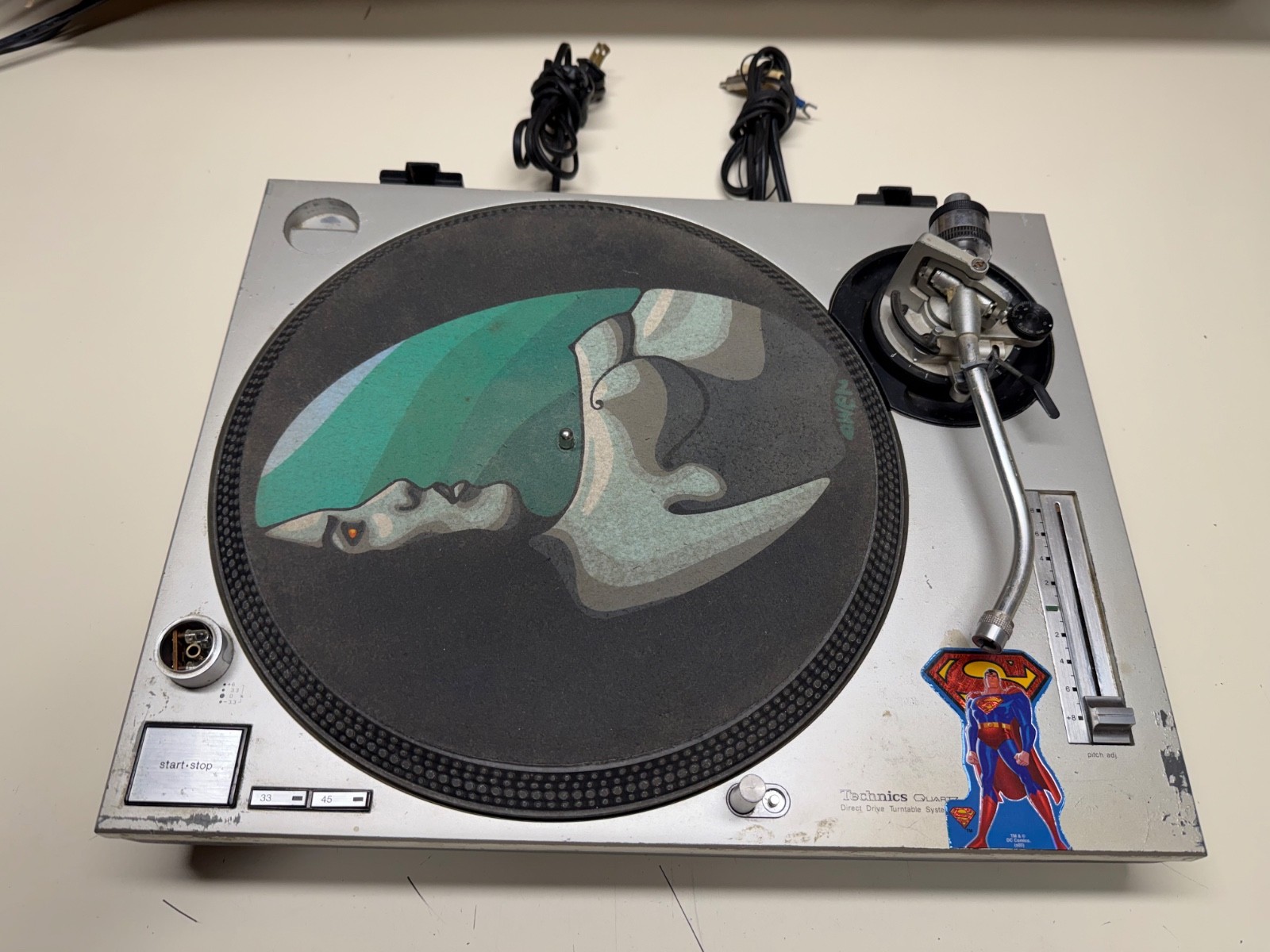 TECHNICS SL-1200MK2 DIRECT DRIVE TURNTABLE SYSTEM FOR PARTS OR REPAIR NO POWER