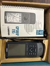Garmin GPSMAP 195 Aviation GPS Bundle Case Antenna Yolk Mount, Charger & Manual