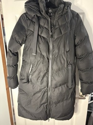 Saint & Sinner Puffer Coat Women's Size Small Charcoal Gray